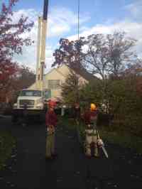 Getting ready for lift off.  Crane Removal Allentown, PA 18103